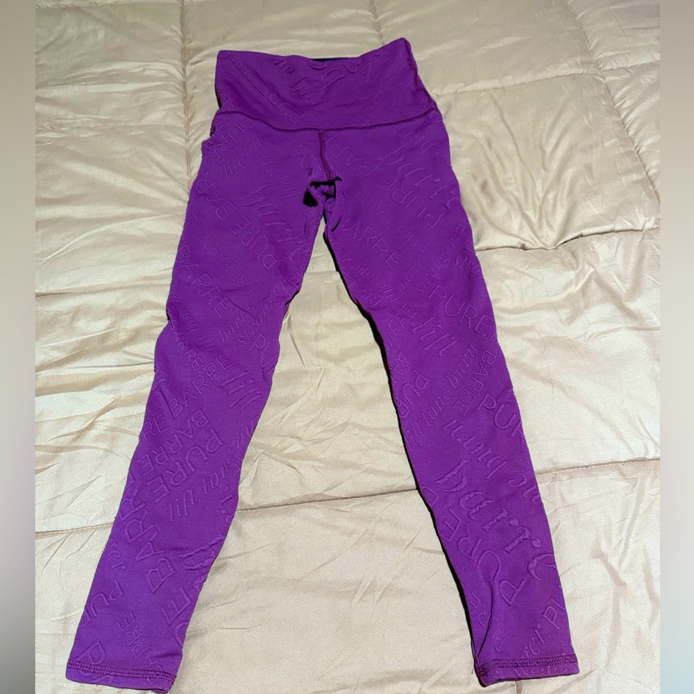 Purple Leggings pure barre leggings